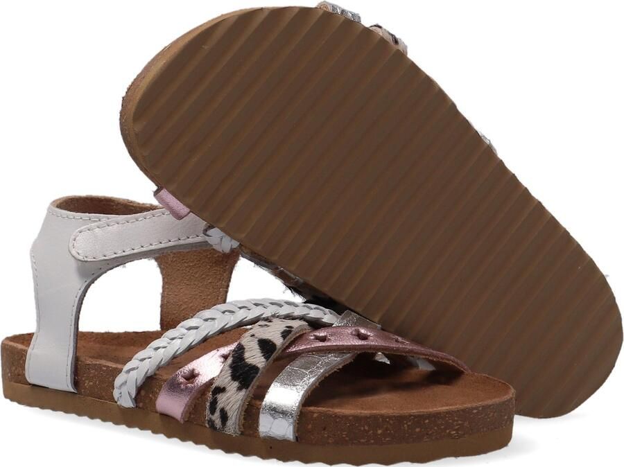 Ton & Ton Meisjes Platte sandalen Pl_omo08 Wit Leer - Foto 3