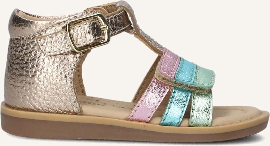 Ton & Ton Unisex Platte sandalen Siri Multi Normale zool