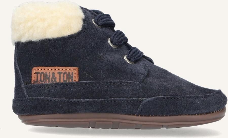 Ton & Ton Pb20w016 Babyschoenen Babyslofjes Blauw
