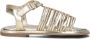 Ton & Ton Meisjes Platte sandalen Tora Goud Leer Normale zool - Thumbnail 8