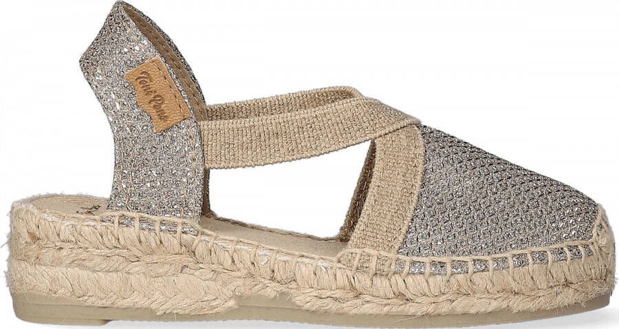 Toni Pons Edita S Kids Espadrilles Plati | Zilver | Textiel