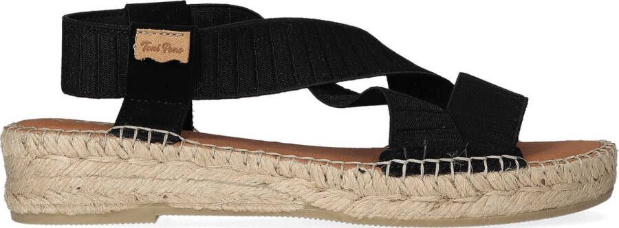 Toni Pons EIRE TR negre Metric espadrilles sandaal espadrilles sandaal