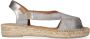 Toni Pons Elda-P Dames Espadrilles Acer Zilver Leer ELDAPacer - Thumbnail 1
