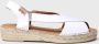 Toni Pons Elda-P Dames Espadrilles Blanc Wit Leer ELDAPblanc - Thumbnail 1