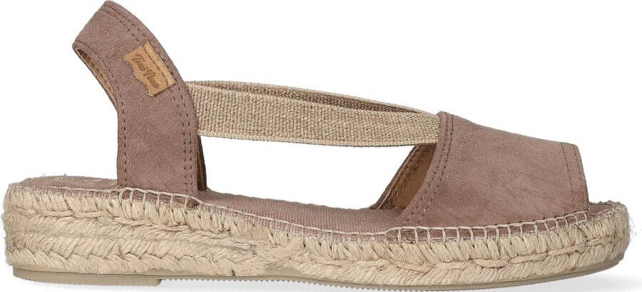 Toni Pons Ella Dames Espadrilles Taupe | Taupe | Suède