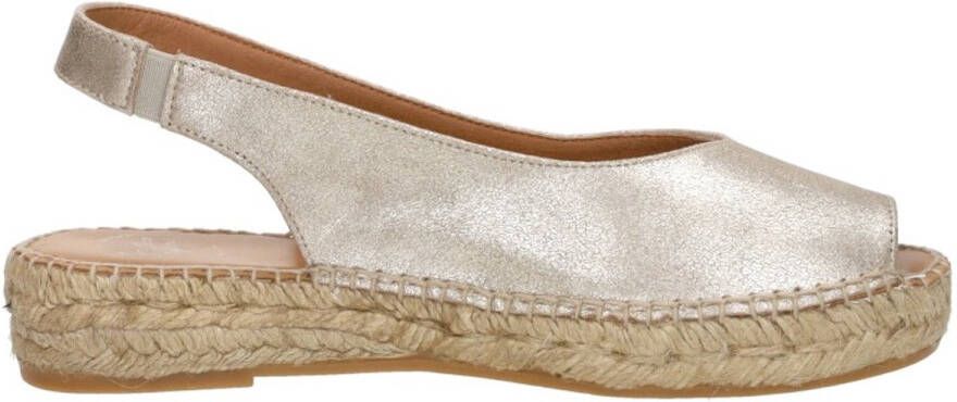 Toni Pons Erica Sandalen Touwzool Champagne