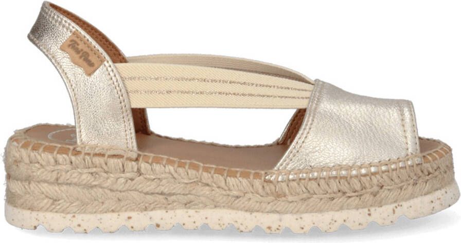 Toni Pons Estell leren espadrilles goud - Foto 2