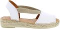 Toni Pons Etna wit leren espadrilles dames (ETNA blanc) - Wit