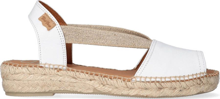 Toni Pons Etna wit leren espadrilles dames (ETNA blanc)