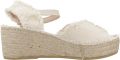 Toni Pons Dames espadrille met gerafelde afwerking ISAURA - Beige