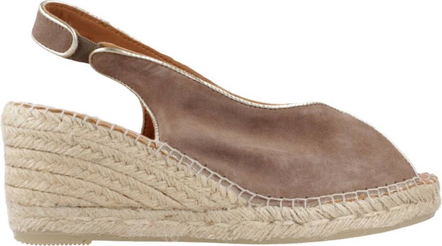 Toni Pons Leslie Dames Espadrilles Suede Taupe