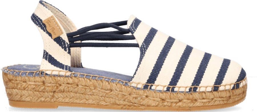 Toni Pons Norma Dames Espadrilles Cru Mari Wit Canvas NORMAcrumari