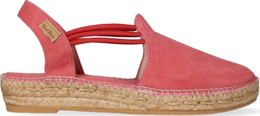 Toni Pons Nuria Dames Espadrilles Bru | Roze | Suède