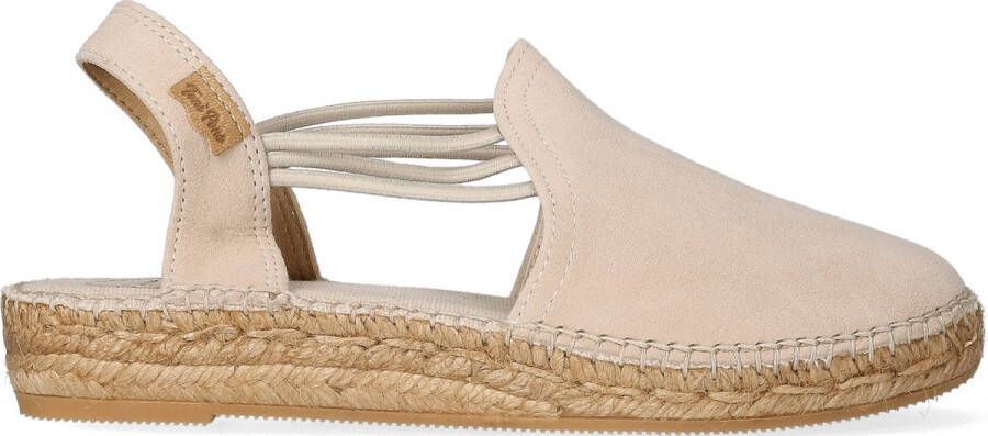 Toni Pons Nuria Dames Espadrilles Pedra Beige Suède NURIApedra