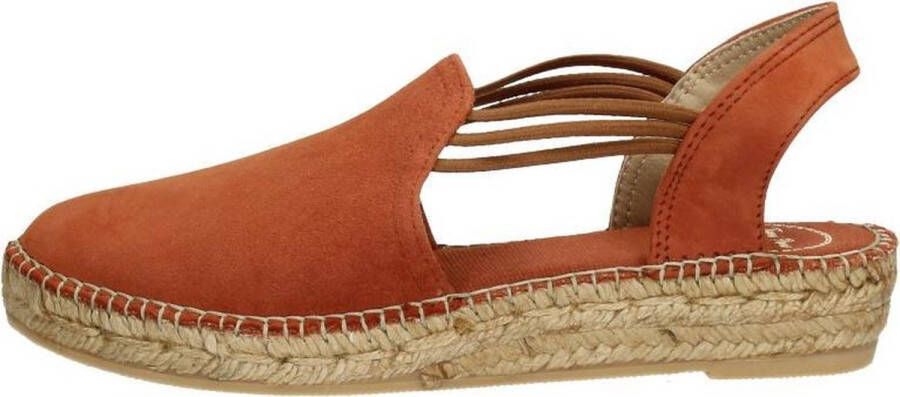 Toni Pons Nuria Dames Espadrilles Brandy Cognac Suède NURIAbrandy