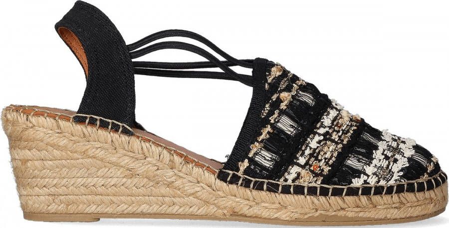 Toni Pons Tania-CC Dames Espadrilles Negre Zwart Textiel TANIACCnegre