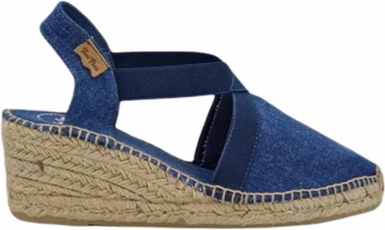 Toni Pons Ter Wedge Espadrilles Blauw Vrouw