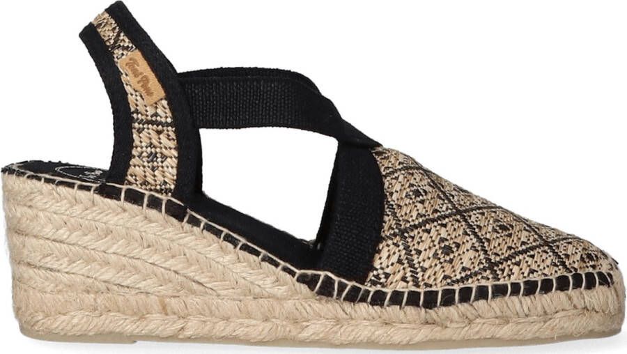 Toni Pons Terra-GE Dames Espadrilles Black