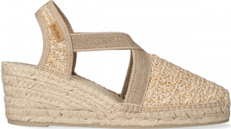 Toni Pons Terra HK Natural Schoenen Dames schoen Dames sandalen Espadrilles Sleehak Dames mode Schoen