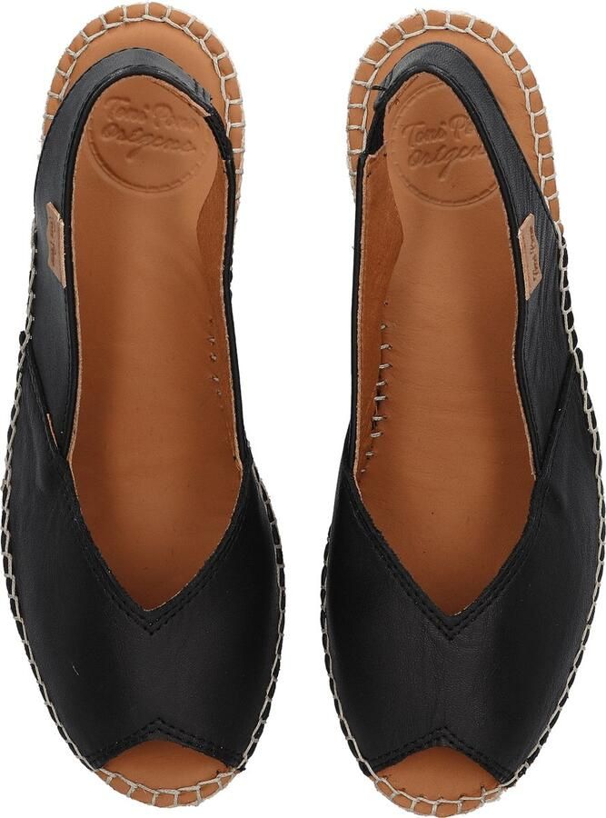 Toni Pons Bernia-P Dames Espadrilles Negre Zwart Leer BERNIAPnegre - Foto 3