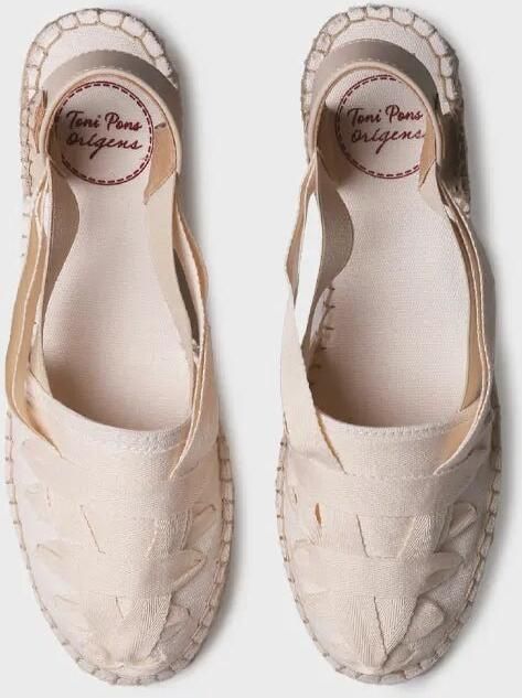 Toni Pons Canvas espadrille met sleehak en linten voor dames TRACY-CU