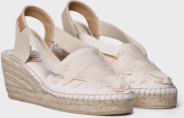 Toni Pons Canvas espadrille met sleehak en linten voor dames TRACY-CU