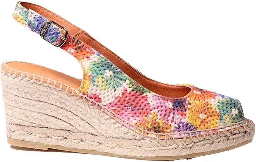 Toni Pons Carol-dm Esparto Sleehak Sandalen Veelkleurig Vrouw