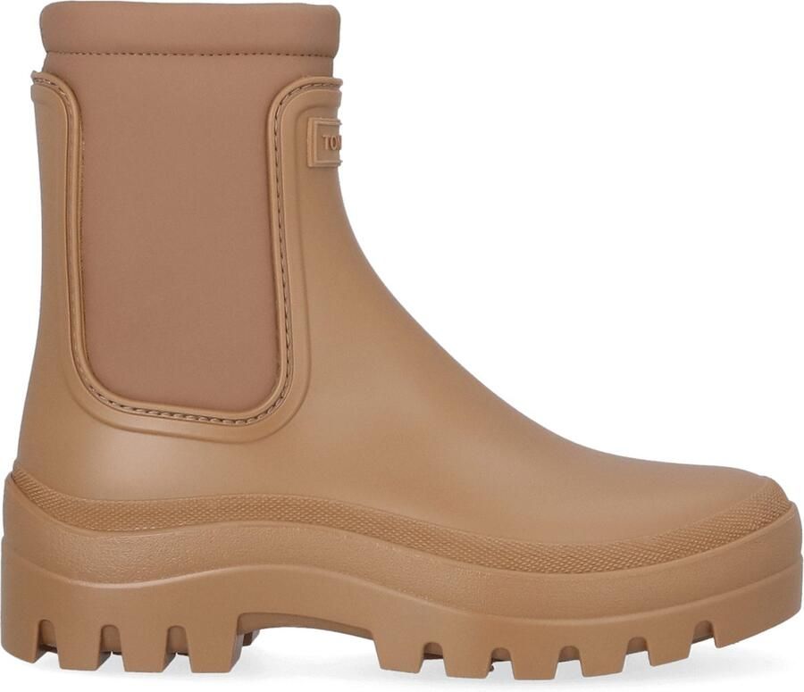 Toni Pons Cascais Dames Chelsea Regenboots Rubber Camel