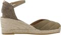 Toni Pons Espadrilles met sleehak voor dames van katoen canvas CLARA - Groen