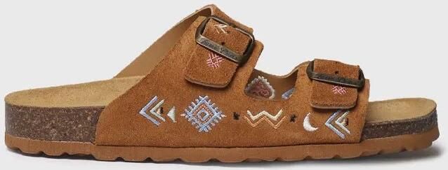 Toni Pons Dames BIO sandaal van geborduurd suède GHANA-BQ