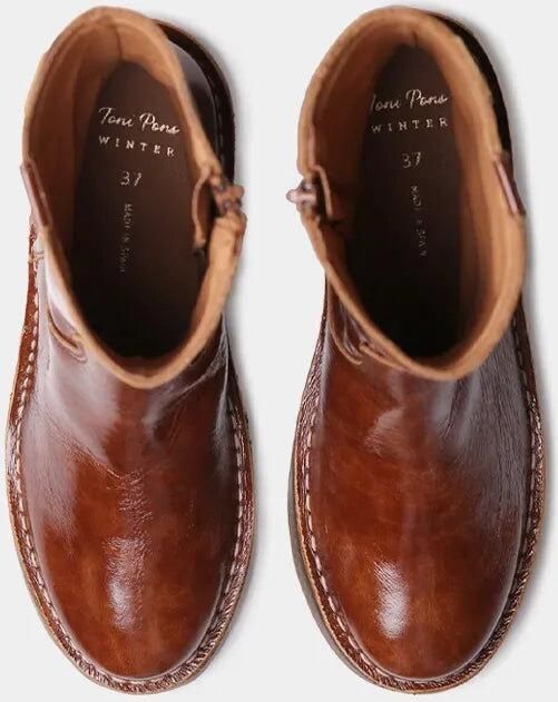 Toni Pons Dames enkellaarsjes van lakleer met ritssluiting aan de zijkant IRIS-CA