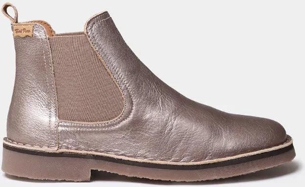 Toni Pons Dames enkellaarsjes van metallic leer met elastische zijpanelen ISA-AT