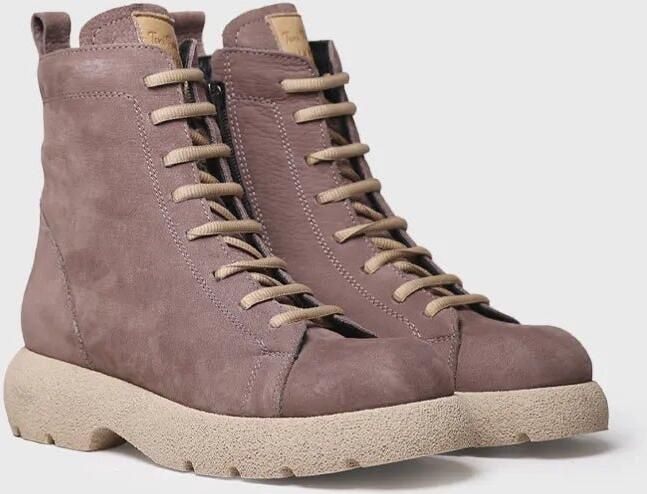 Toni Pons Dames enkellaarsjes van nubuck leer met veters DASHA