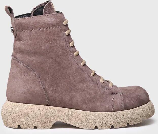 Toni Pons Dames enkellaarsjes van nubuck leer met veters DASHA