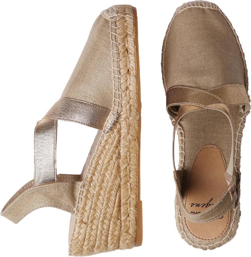 Toni Pons Dames espadrille met geverfde jute sleehak en elastiek FABI
