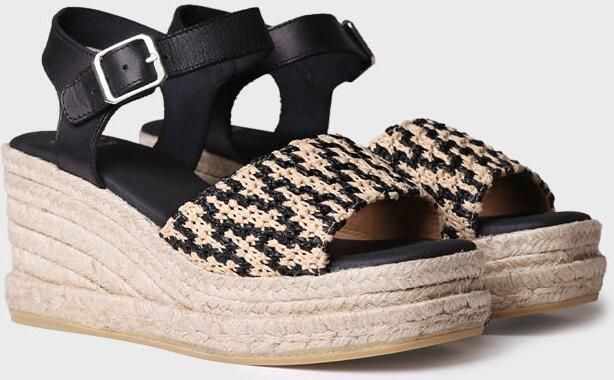 Toni Pons Dames espadrille met hoge sleehak van stof HANNA