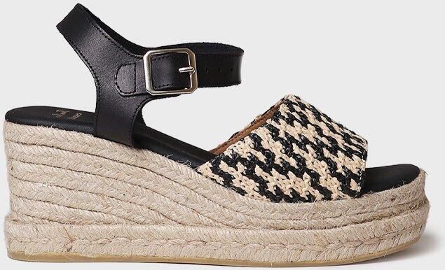 Toni Pons Dames espadrille met hoge sleehak van stof HANNA