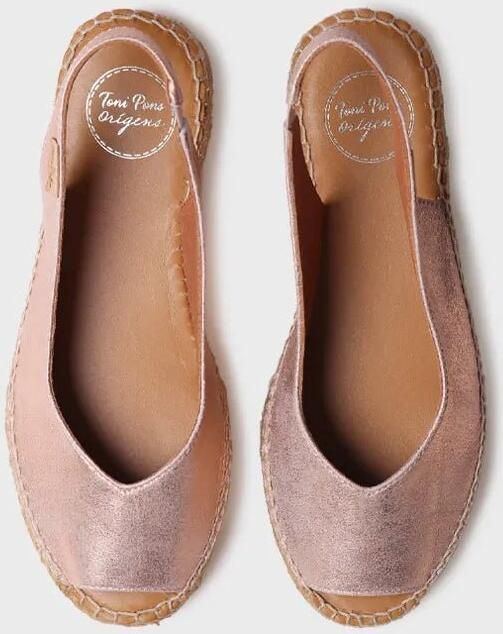 Toni Pons Dames espadrille met open neus van glanzend leer ERICA-AS