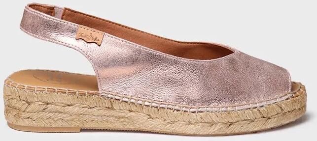 Toni Pons Dames espadrille met open neus van glanzend leer ERICA-AS