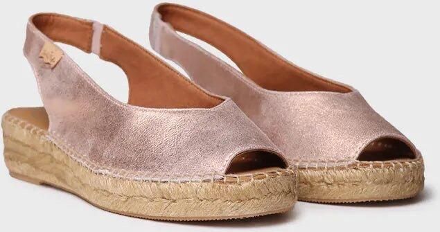 Toni Pons Dames espadrille met open neus van glanzend leer ERICA-AS