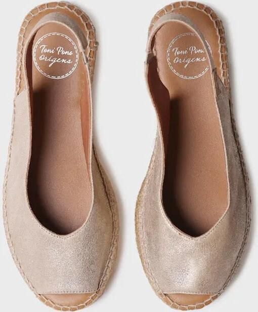 Toni Pons Dames espadrille met open neus van glanzend leer ERICA-AS