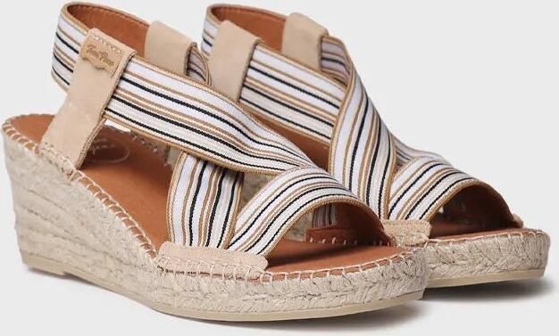 Toni Pons Dames espadrille met sleehak en elastische banden TINA