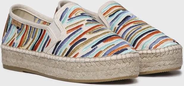 Toni Pons Dames espadrille met veelkleurig borduurwerk POLA