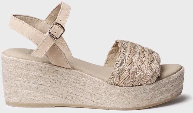 Toni Pons Dames espadrille van gevlochten jute met sleehak en gesp ROCIO-PH