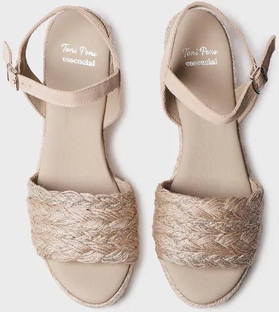 Toni Pons Dames espadrille van gevlochten jute met sleehak en gesp ROCIO-PH
