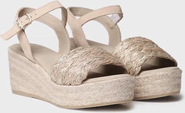 Toni Pons Dames espadrille van gevlochten jute met sleehak en gesp ROCIO-PH