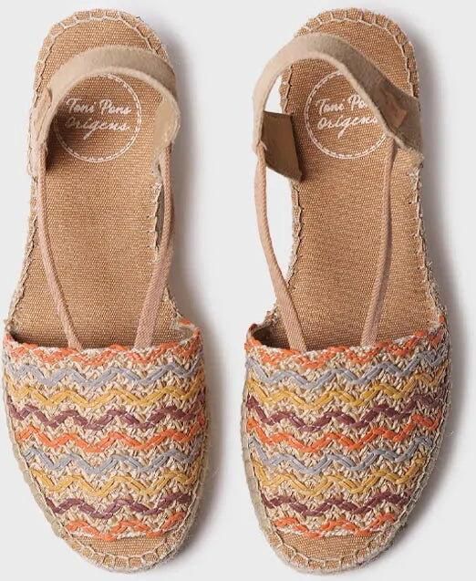 Toni Pons Dames espadrille van veelkleurig katoen met sleehak SARA-RS