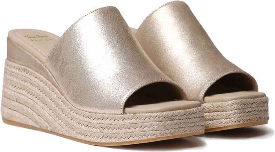 Toni Pons Dames espadrille zonder achterkant van suède met sleehak MARLENE