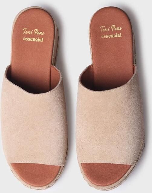 Toni Pons Dames espadrille zonder achterkant van suède PAULINA