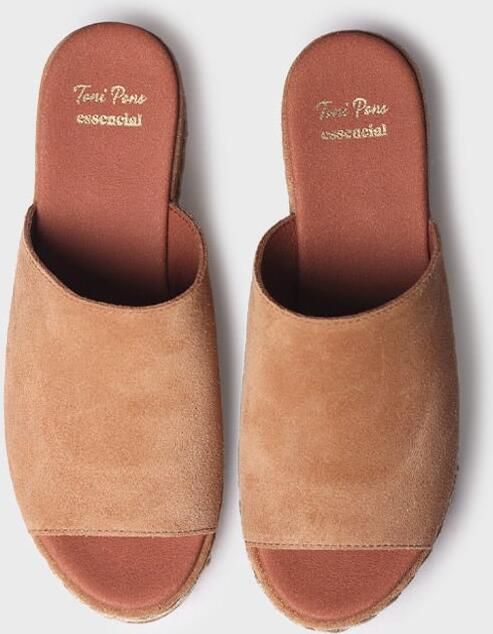 Toni Pons Dames espadrille zonder achterkant van suède PAULINA